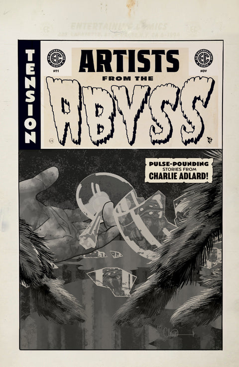 EC Artists from the Abyss Charlie Adlard #1 (One-Shot) Cover B Charlie Adlard B&W Artist Edition 1:20 Var 1:20 Oni Press Chris Condon Charlie Adlard Charlie Adlard