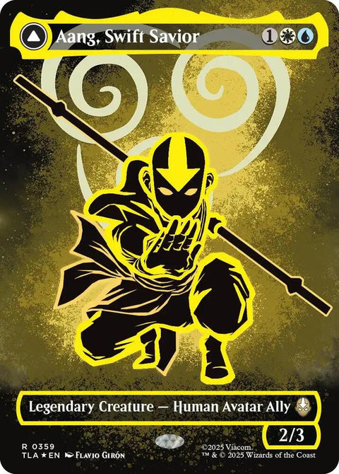 Aang, Swift Savior (Borderless) (Neon Ink Foil) (Foil) - Knowhere