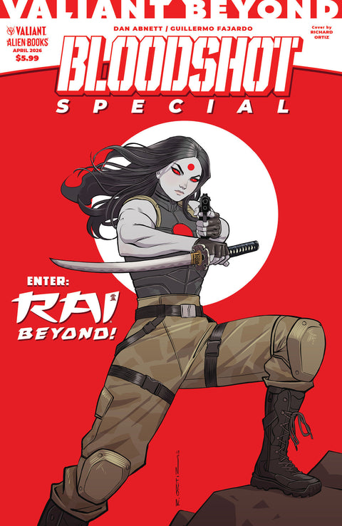 Valiant Beyond: Bloodshot: Special Variant RI (15) (Ortiz Full Art) 1:15 IDW Publishing Dan Abnett Guillermo Fajardo Richard Ortiz