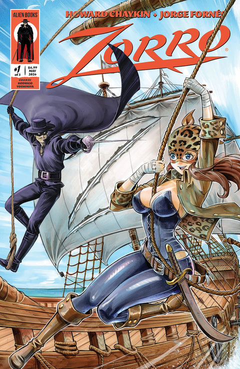 Zorro #1 Variant D (Yoshimiya) IDW Publishing Howard Chaykin Jorge Fornés Rodrigo Yoshimiya