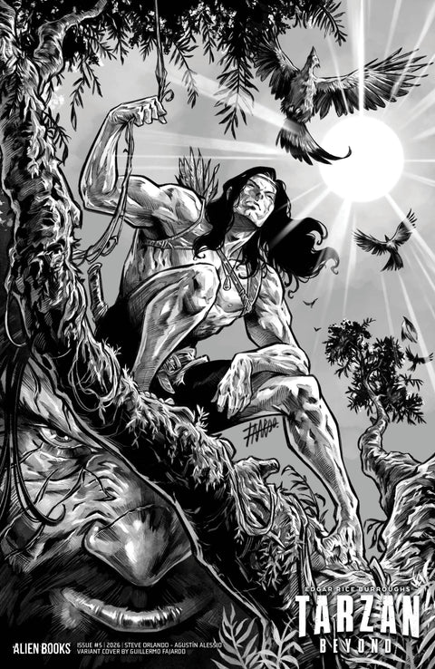 Tarzan Beyond #5 Variant D (Fajardo B&W) IDW Publishing Steve Orlando Agustin Alessio Guillermo Fajardo