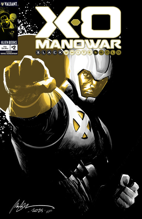 X-O Manowar: Black, White & Gold #2 Cover A (Albuquerque) IDW Publishing Various Various Rafael Albuquerque