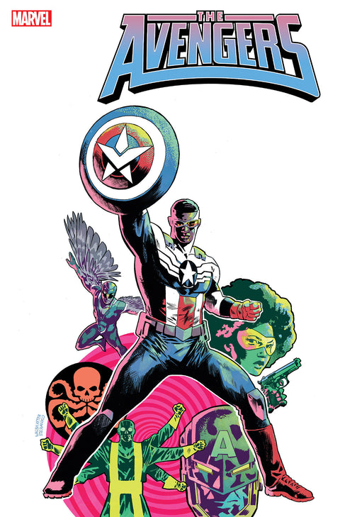 AVENGERS #22 MIKE WALSH CAPTAIN AMERICA SAM WILSON HOMAGE VARIANT Marvel Jed MacKay Farid Karami Mike Walsh