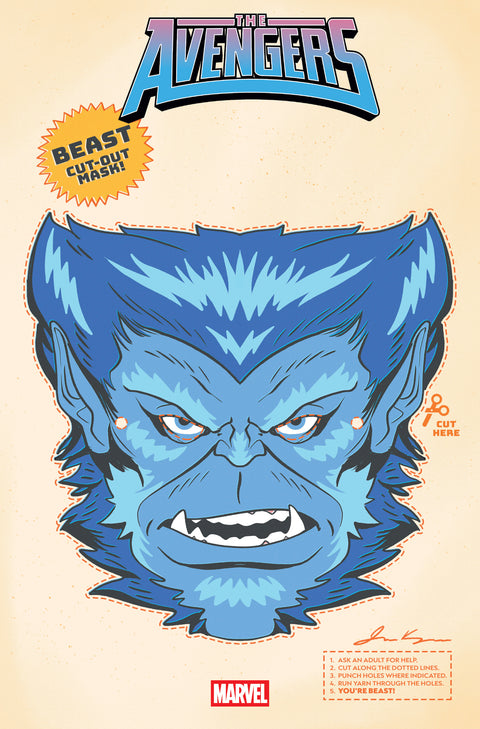 The Avengers, Vol. 9 30 Comic Retro Halloween Mask Variant Marvel Comics 2025