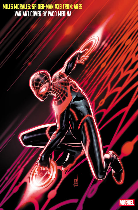 Miles Morales: Spider-Man, Vol. 2 39 Comic Paco Medina Tron: Ares Variant Marvel Comics 2025