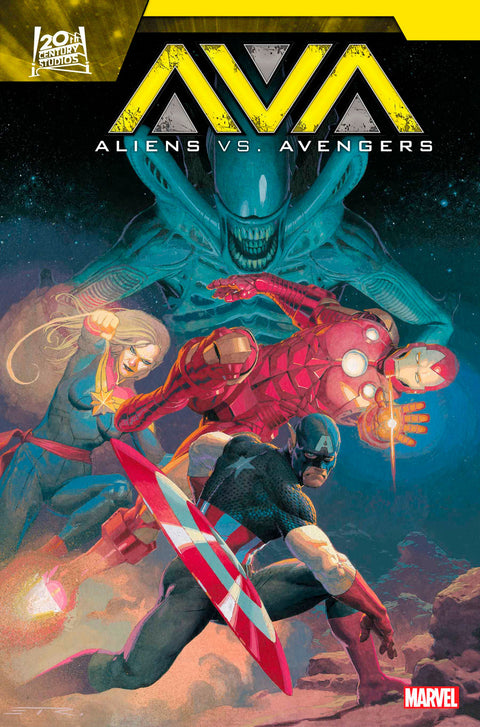 ALIENS VS. AVENGERS #1 Marvel Jonathan Hickman Esad Ribic Esad Ribic