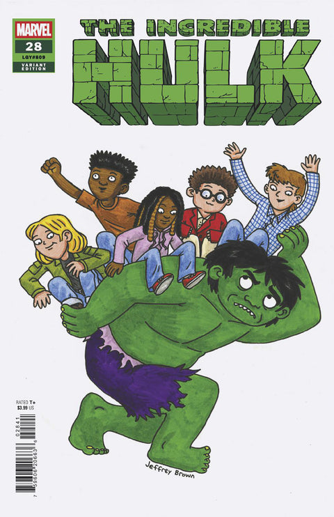 The Incredible Hulk, Vol. 4 28 Comic Jeffrey Brown Variant Marvel Comics 2025