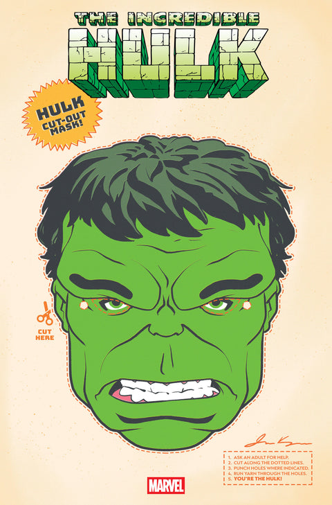 The Incredible Hulk, Vol. 4 29 Comic Retro Halloween Mask Variant Marvel Comics 2025