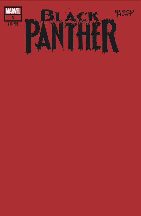BLACK PANTHER: BLOOD HUNT #1 BLOOD RED BLANK VARIANT [BH] Marvel Cheryl Eaton Farid Karami 