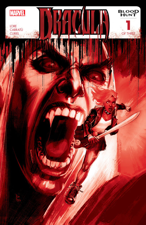 DRACULA: BLOOD HUNT #1 ROD REIS BLOOD SOAKED 2ND PRINTING VARIANT [BH] Marvel Danny Lore Vincenzo Carratu Rod Reis