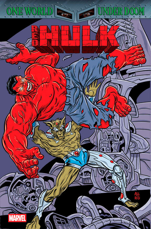 RED HULK #6 MIKE ALLRED RETROVISION VARIANT [DOOM] Marvel Benjamin Percy Geoff Shaw Michael Allred