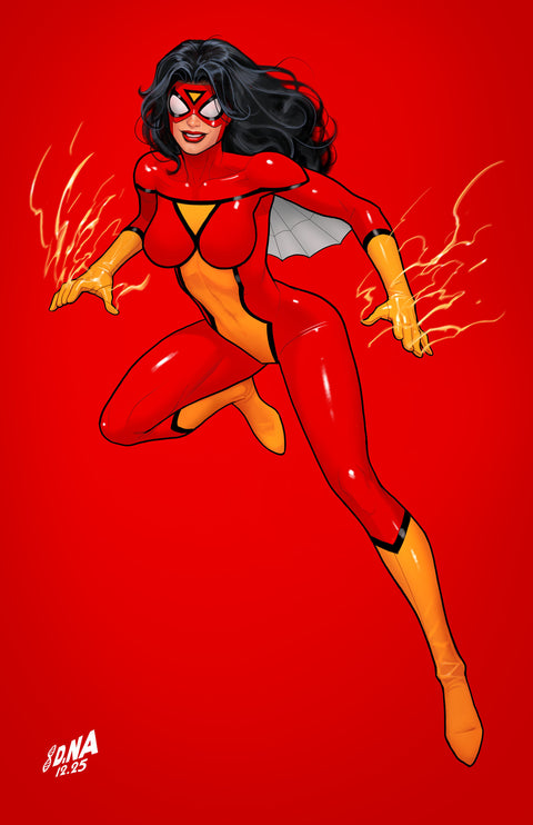 AMAZING SPIDER-MAN #22 DAVID NAKAYAMA COLOR BLOCK RED VIRGIN VARIANT 1:50 Marvel Joe Kelly Nick Bradshaw David Nakayama