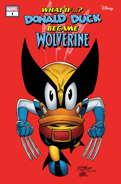 MARVEL & DISNEY: WHAT IF...? DONALD DUCK BECAME WOLVERINE #1 RON LIM VARIANT Marvel Luca Barbieri Giada Perissinotto Ron Lim