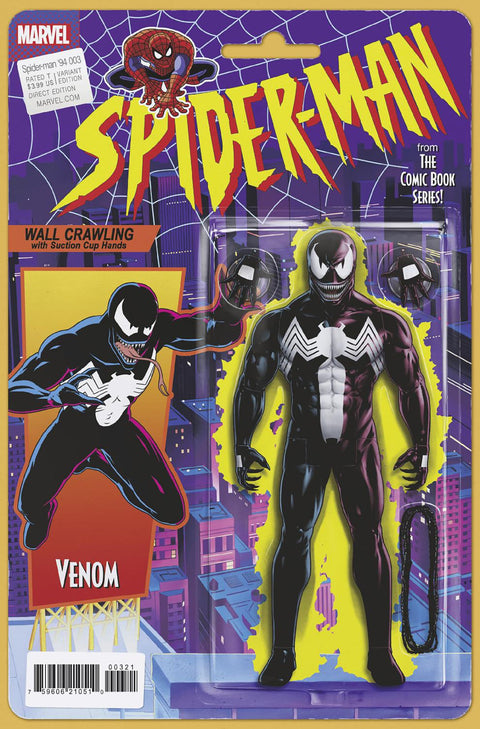 Spider-Man '94 3 Comic John Tyler Christopher Action Figure Variant Marvel Comics 2025