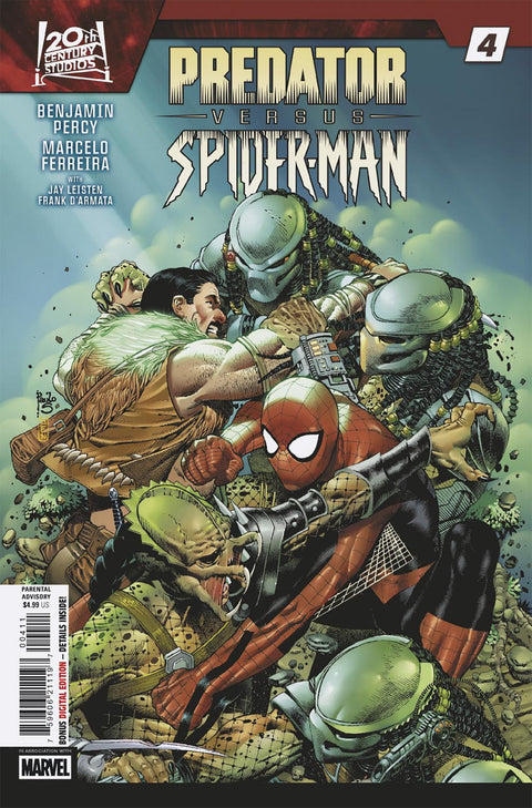 Predator vs. Spider-Man 4 Comic Paulo Siqueira Marvel Comics 2025