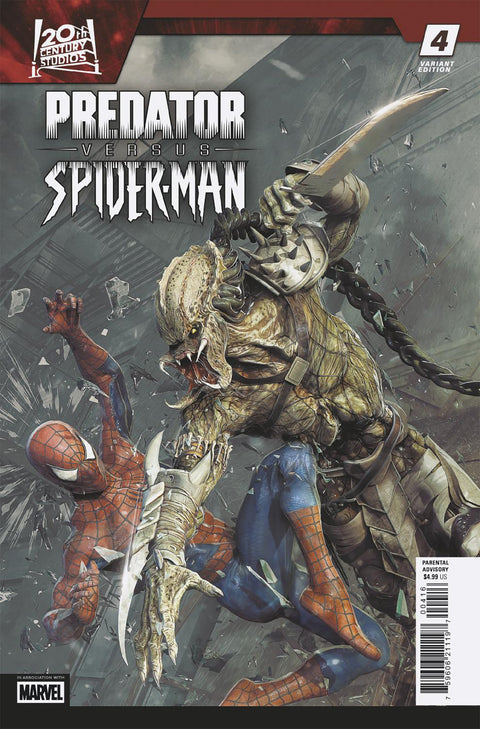 Predator vs. Spider-Man 4 Comic Björn Barends Incentive Variant (1:25) Marvel Comics 2025
