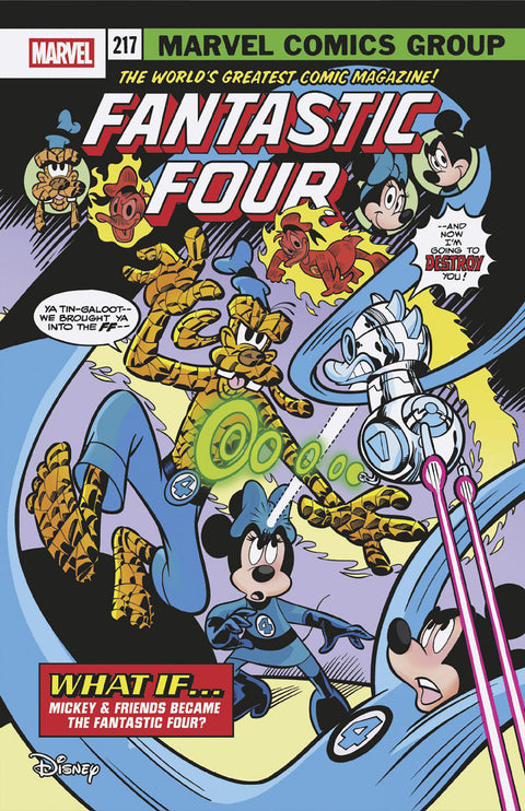 Fantastic Four, Vol. 8 5 Comic Marco Palazzi Disney What If? Homage Variant Marvel Comics 2025