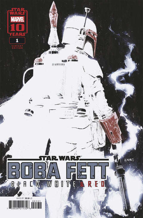 Star Wars: Boba Fett - Black, White And Red 1 Comic Kaare Andrews Variant Marvel Comics 2025