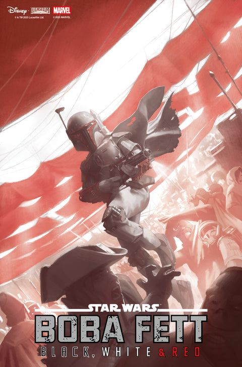 Star Wars: Boba Fett - Black, White And Red 2 Comic Miguel Mercado Variant Marvel Comics 2025