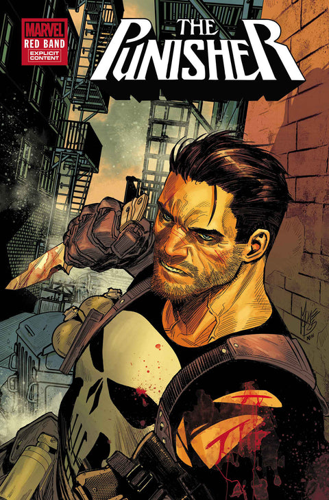 The Punisher: Red Band 3 Comic Marco Checchetto Marvel Comics 2025