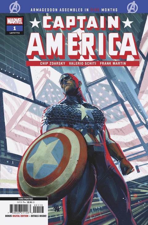 Captain America, Vol. 12 1 Comic 3rd Printing Ben Harvey Marvel Comics 2026