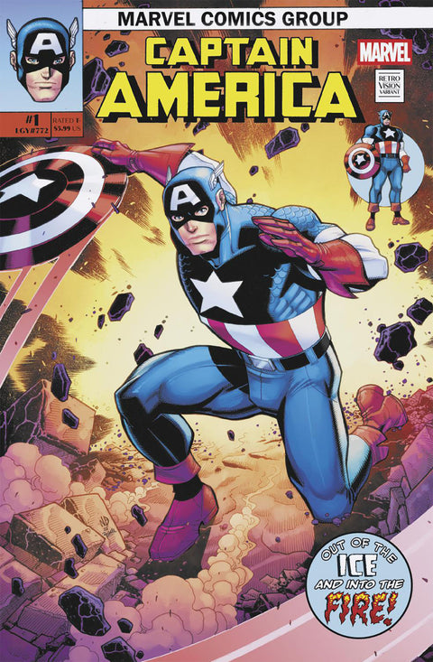 Captain America, Vol. 12 #1 (Cvr H) (2025) Nick Bradshaw Retro Vision Variant