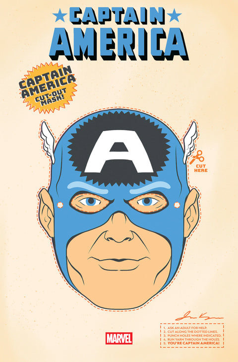 Captain America, Vol. 12 3 Comic Retro Halloween Mask Variant Marvel Comics 2025