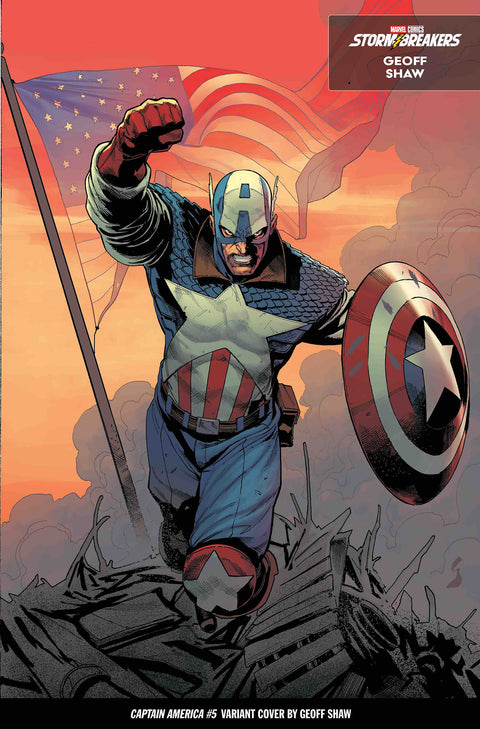 Captain America, Vol. 12 5 Comic Geoff Shaw From The Chaos A Costume Variant Marvel Comics 2025