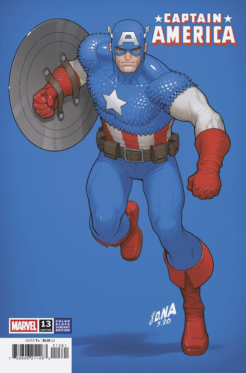 CAPTAIN AMERICA #13 DAVID NAKAYAMA COLOR BLOCK BLUE VARIANT [ARM] Marvel Chip Zdarsky Ton Lima David Nakayama