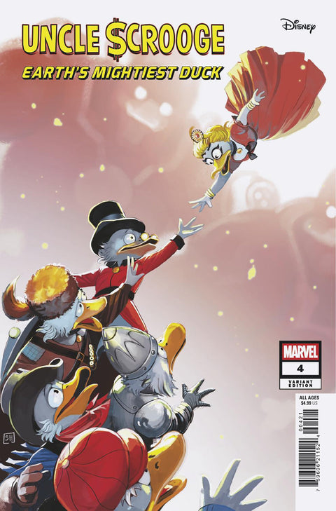 Uncle Scrooge: Earth's Mightiest Duck 4 Comic Stephanie Hans Variant Marvel Comics 2025