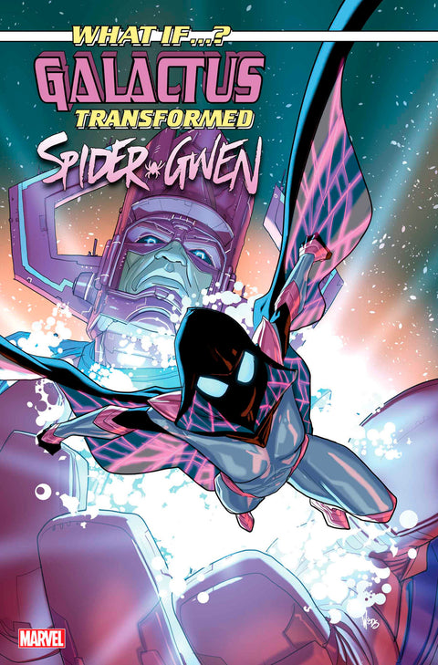 WHAT IF...? GALACTUS: GALACTUS TRANSFORMED SPIDER-GWEN? #1 PETE WOODS VARIANT Marvel Kalinda Vazquez Daniel  Picciotto Pete Woods