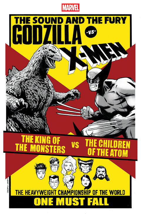 GODZILLA VS. X-MEN #1 LEE GARBETT VERSUS VARIANT Marvel Fabian Nicieza Emilio Laiso Lee Garbett