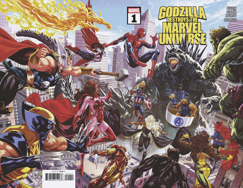 Godzilla Destroys the Marvel Universe 1 Comic Mark Brooks Marvel Comics 2025