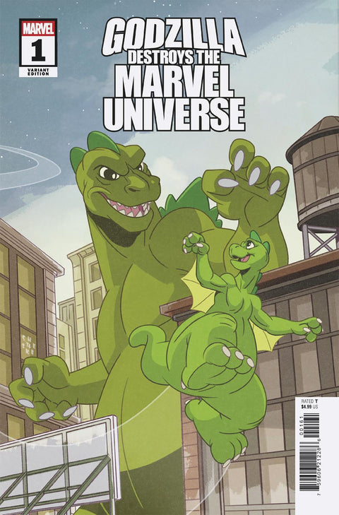 Godzilla Destroys the Marvel Universe 1 Comic Sean Galloway Variant Marvel Comics 2025