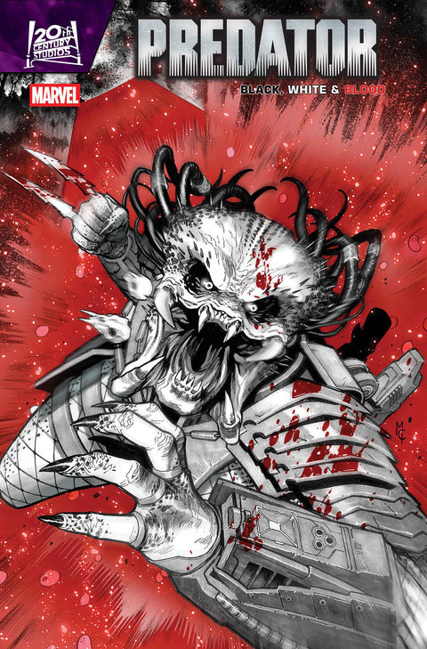 Predator: Black, White & Blood 3 Comic Martin Coccolo Marvel Comics 2025