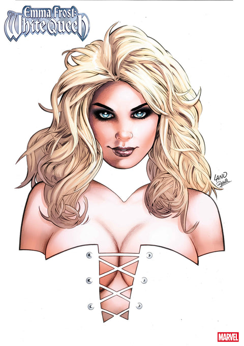 EMMA FROST: THE WHITE QUEEN #1 GREG LAND VARIANT 1:25 Marvel Amy Chu Andrea Di Vito Greg Land
