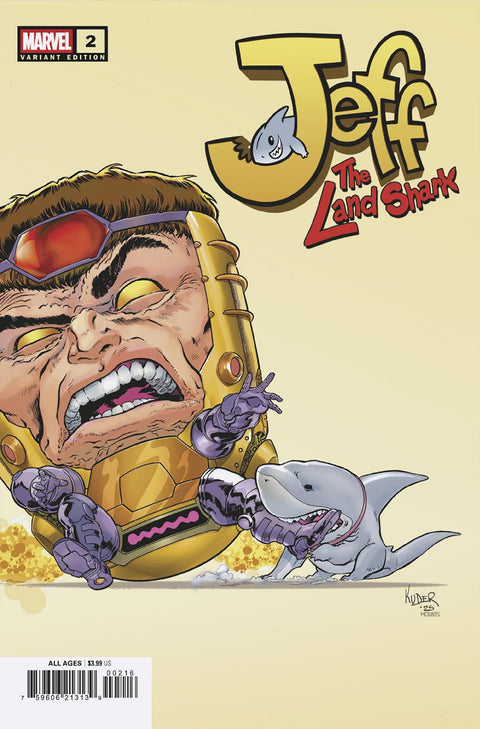 JEFF THE LAND SHARK #2 AARON KUDER VARIANT 1:25 Marvel Kelly Thompson Tokitokoro Aaron Kuder