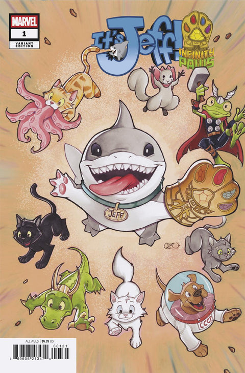 IT'S JEFF: INFINITY PAWS #1 CHRISSIE ZULLO VARIANT Marvel Jason Loo Nao Fuji Chrissie Zullo