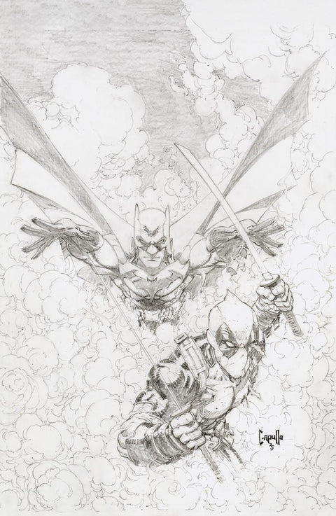 Marvel / DC: Deadpool / Batman 1 Comic 1:200 Greg Capullo Incentive Sketch DC Comics and Marvel Comics 2025