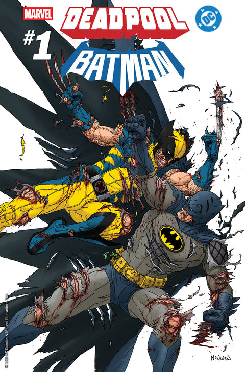 Marvel / DC: Deadpool / Batman 1 Comic 1:25 Steve McNiven Incentive DC Comics and Marvel Comics 2025