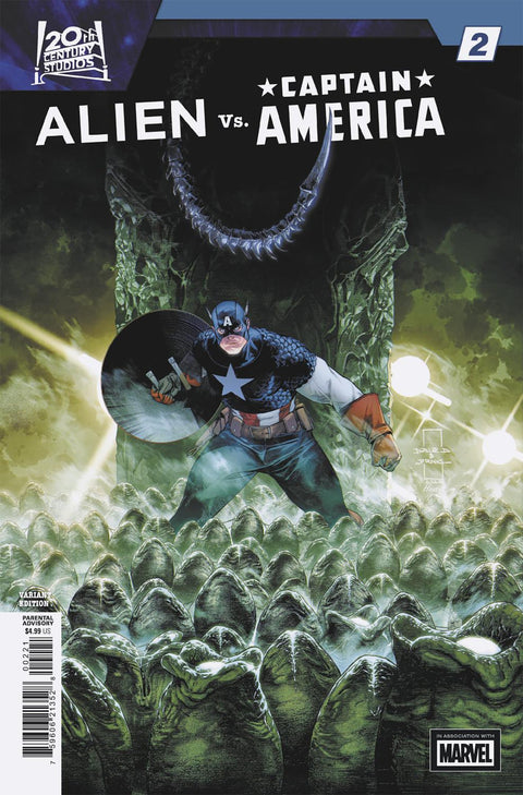 ALIEN VS. CAPTAIN AMERICA #2 DIAZALPIZAR VARIANT Marvel Frank Tieri Stefano Raffaele Delio Diaz