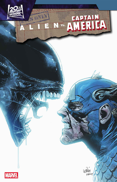 ALIEN VS. CAPTAIN AMERICA #4 Marvel Frank Tieri Stefano Raffaele Leinil Yu