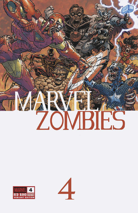 Marvel Zombies: Red Band 4 Comic Scott Koblish Retro Zombie Variant Marvel Comics 2025