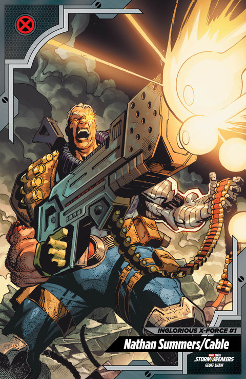 INGLORIOUS X-FORCE #1 GEOFF SHAW X-MEN TRADING CARD VARIANT Marvel Tim Seeley Michael Sta. Maria Geoff Shaw