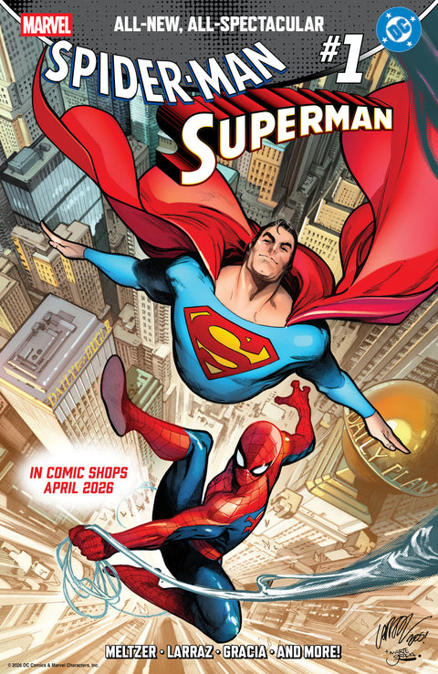 MARVEL/DC: SPIDER-MAN/SUPERMAN #1 Marvel Brad Meltzer Pepe Larraz Pepe Larraz