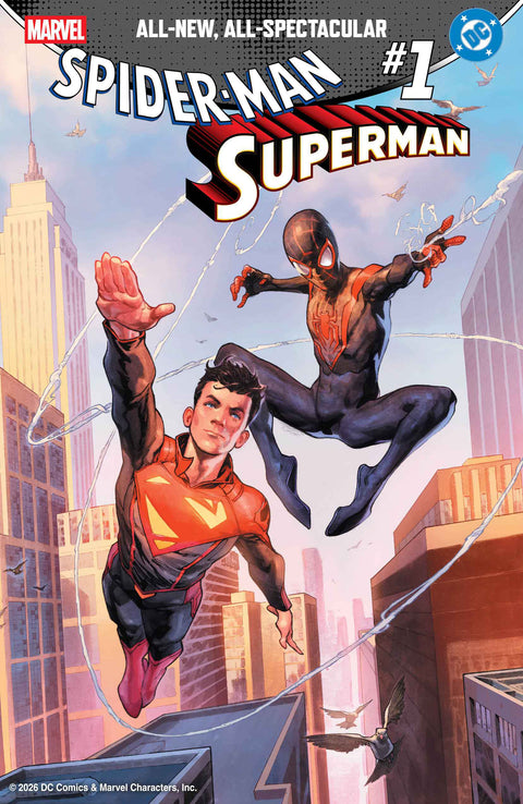 MARVEL/DC: SPIDER-MAN/SUPERMAN #1 JEROME OPENA VARIANT 1:50 Marvel Brad Meltzer Pepe Larraz Jerome Opena