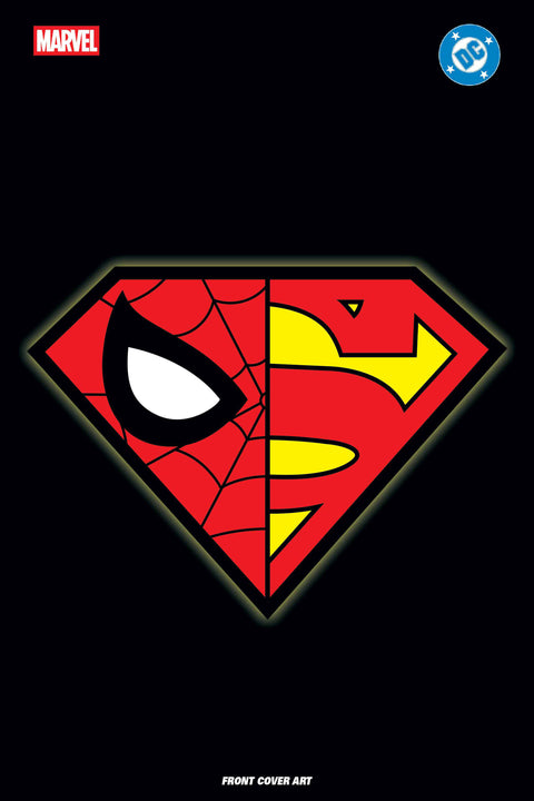 MARVEL/DC: SPIDER-MAN/SUPERMAN #1 LOGO MASHUP VARIANT Marvel Brad Meltzer Pepe Larraz 