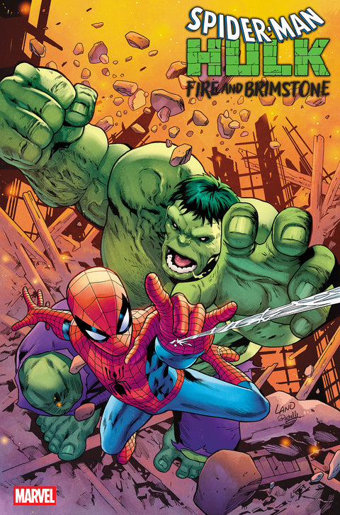 SPIDER-MAN/HULK: FIRE AND BRIMSTONE #2 GREG LAND VARIANT Marvel Kevin Smith R.B. Silva Greg Land