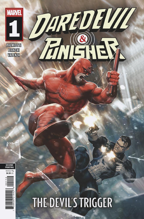 DAREDEVIL/PUNISHER: THE DEVIL'S TRIGGER #1 KENDRICK LIM 2ND PRINTING VARIANT Marvel Jimmy Palmiotti Tommaso Bianchi Kendrick "Kunkka" Lim