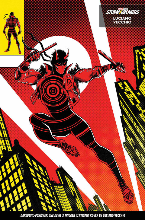 Daredevil / Punisher: The Devil's Trigger 1 Comic Luciano Vecchio From The Chaos A Costume Variant Marvel Comics 2025